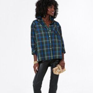 Tuckernuck Plaid Adair Blouse XS
